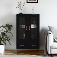 Thumbnail for Highboard Schwarz 69,5x31x115 cm Holzwerkstoff