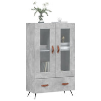Thumbnail for Highboard Betongrau 69,5x31x115 cm Holzwerkstoff