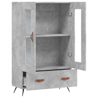 Thumbnail for Highboard Betongrau 69,5x31x115 cm Holzwerkstoff