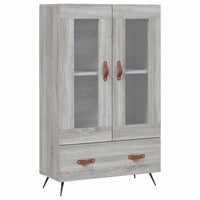 Thumbnail for Highboard Grau Sonoma 69,5x31x115 cm Holzwerkstoff