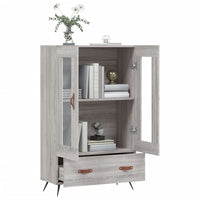 Thumbnail for Highboard Grau Sonoma 69,5x31x115 cm Holzwerkstoff