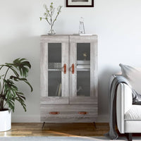 Thumbnail for Highboard Grau Sonoma 69,5x31x115 cm Holzwerkstoff