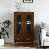 Thumbnail for Highboard Braun Eichen-Optik 69,5x31x115 cm Holzwerkstoff