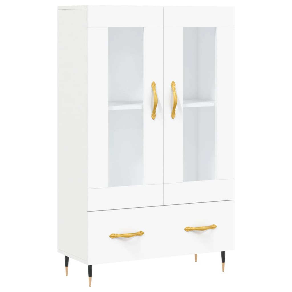 Highboard Weiß 69,5x31x115 cm Holzwerkstoff