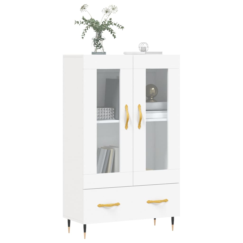 Highboard Weiß 69,5x31x115 cm Holzwerkstoff