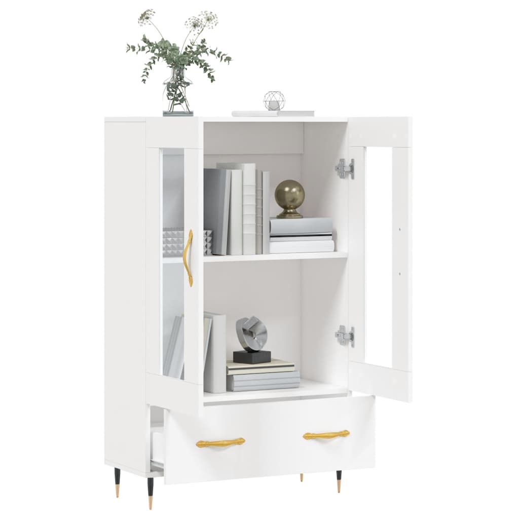 Highboard Weiß 69,5x31x115 cm Holzwerkstoff