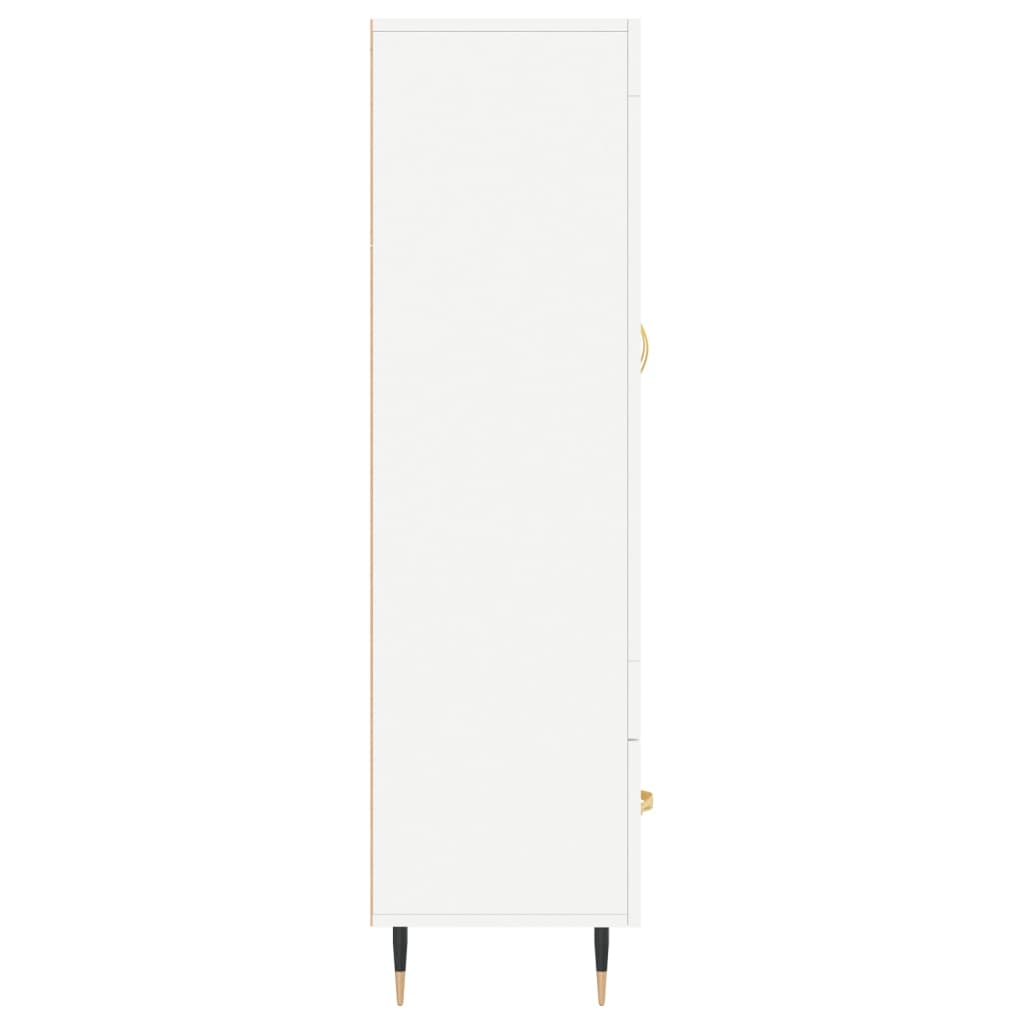 Highboard Weiß 69,5x31x115 cm Holzwerkstoff