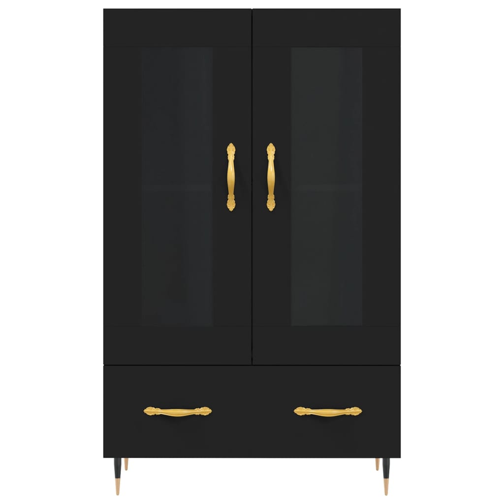 Highboard Schwarz 69,5x31x115 cm Holzwerkstoff