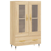 Thumbnail for Highboard Sonoma-Eiche 69,5x31x115 cm Holzwerkstoff