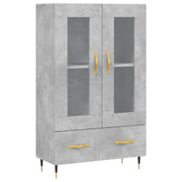 Thumbnail for Highboard Betongrau 69,5x31x115 cm Holzwerkstoff