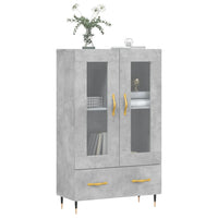 Thumbnail for Highboard Betongrau 69,5x31x115 cm Holzwerkstoff