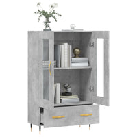 Thumbnail for Highboard Betongrau 69,5x31x115 cm Holzwerkstoff
