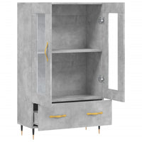 Thumbnail for Highboard Betongrau 69,5x31x115 cm Holzwerkstoff