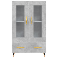Thumbnail for Highboard Betongrau 69,5x31x115 cm Holzwerkstoff