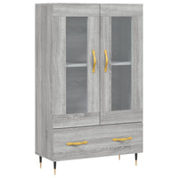 Thumbnail for Highboard Grau Sonoma 69,5x31x115 cm Holzwerkstoff