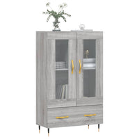 Thumbnail for Highboard Grau Sonoma 69,5x31x115 cm Holzwerkstoff