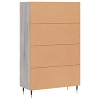 Thumbnail for Highboard Grau Sonoma 69,5x31x115 cm Holzwerkstoff