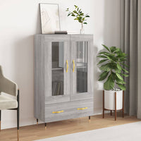 Thumbnail for Highboard Grau Sonoma 69,5x31x115 cm Holzwerkstoff