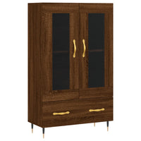 Thumbnail for Highboard Braun Eichen-Optik 69,5x31x115 cm Holzwerkstoff