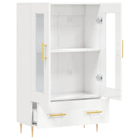 Thumbnail for Highboard Hochglanz-Weiß 69,5x31x115 cm Holzwerkstoff