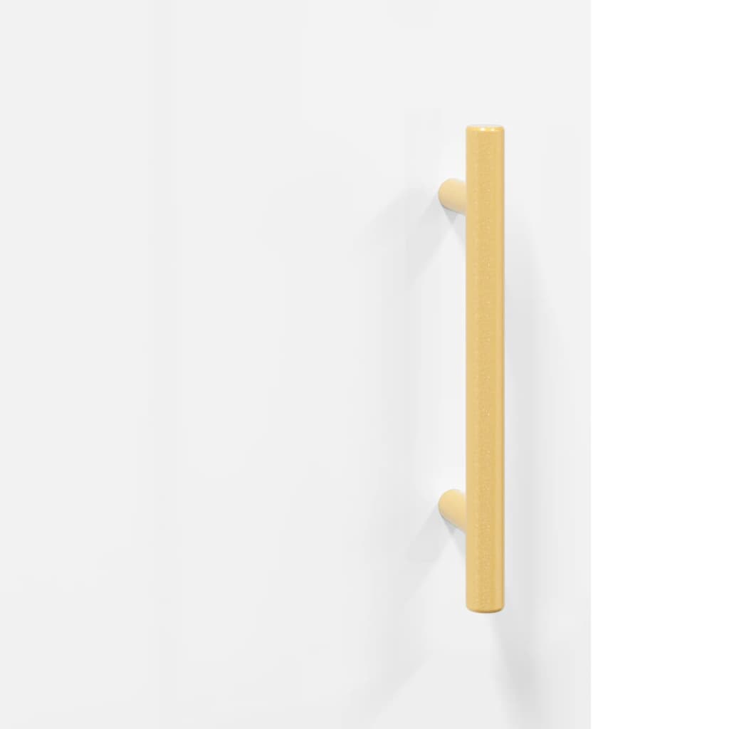 Highboard Hochglanz-Weiß 69,5x31x115 cm Holzwerkstoff