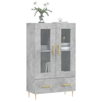 Thumbnail for Highboard Betongrau 69,5x31x115 cm Holzwerkstoff
