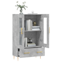 Thumbnail for Highboard Betongrau 69,5x31x115 cm Holzwerkstoff