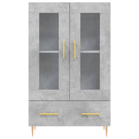 Thumbnail for Highboard Betongrau 69,5x31x115 cm Holzwerkstoff