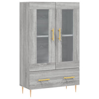 Thumbnail for Highboard Grau Sonoma 69,5x31x115 cm Holzwerkstoff