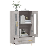 Thumbnail for Highboard Grau Sonoma 69,5x31x115 cm Holzwerkstoff