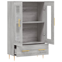 Thumbnail for Highboard Grau Sonoma 69,5x31x115 cm Holzwerkstoff