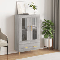 Thumbnail for Highboard Grau Sonoma 69,5x31x115 cm Holzwerkstoff