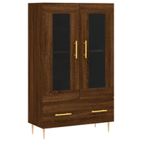 Thumbnail for Highboard Braun Eichen-Optik 69,5x31x115 cm Holzwerkstoff