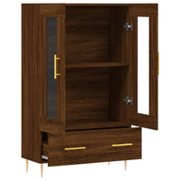 Thumbnail for Highboard Braun Eichen-Optik 69,5x31x115 cm Holzwerkstoff