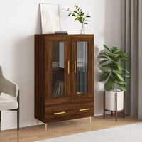 Thumbnail for Highboard Braun Eichen-Optik 69,5x31x115 cm Holzwerkstoff