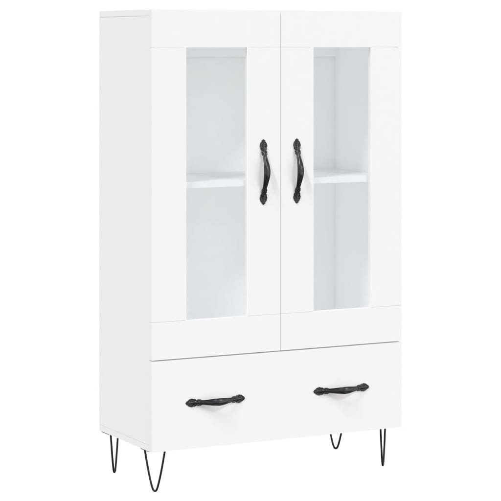 Highboard Weiß 69,5x31x115 cm Holzwerkstoff