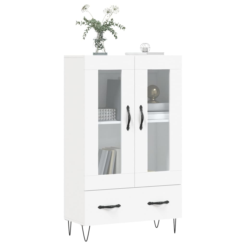 Highboard Weiß 69,5x31x115 cm Holzwerkstoff