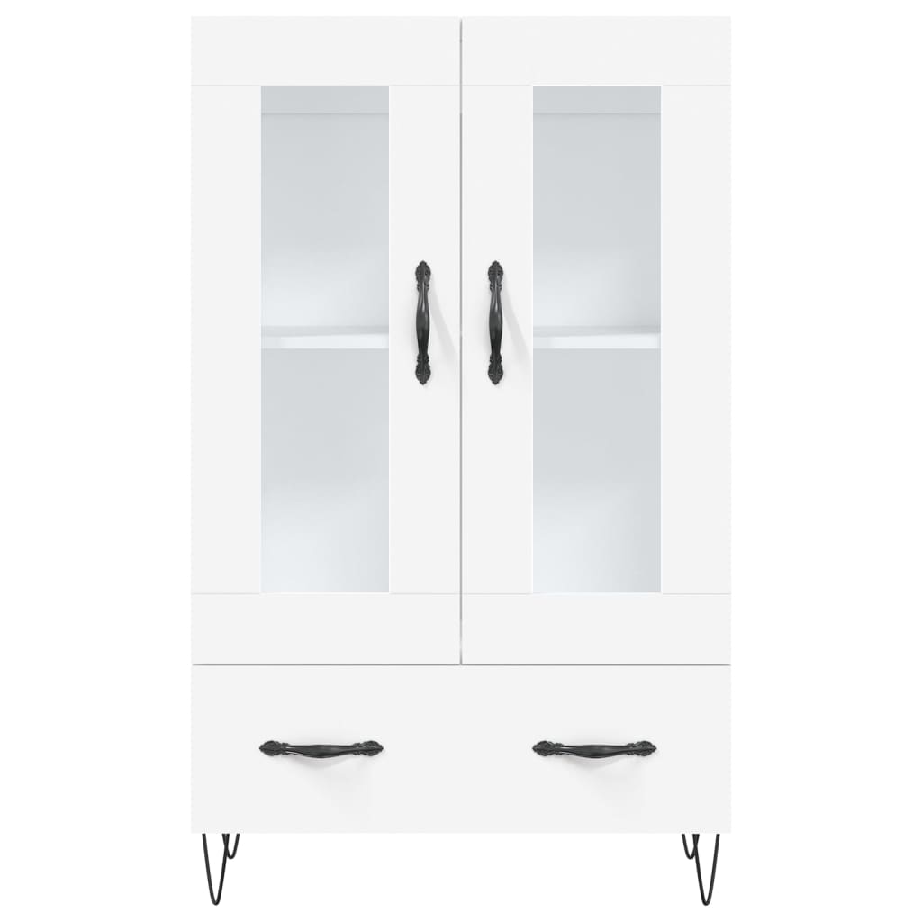 Highboard Weiß 69,5x31x115 cm Holzwerkstoff