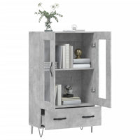 Thumbnail for Highboard Betongrau 69,5x31x115 cm Holzwerkstoff