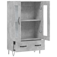 Thumbnail for Highboard Betongrau 69,5x31x115 cm Holzwerkstoff