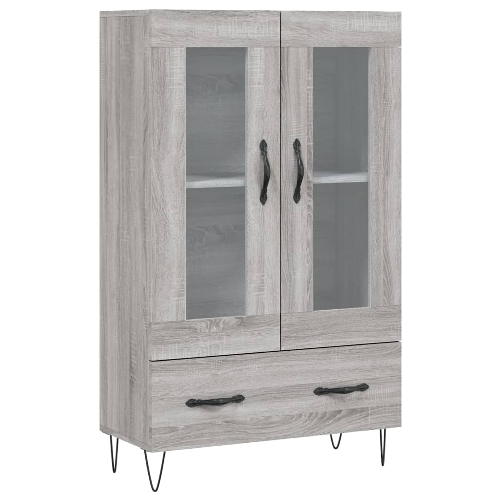 Highboard Grau Sonoma 69,5x31x115 cm Holzwerkstoff