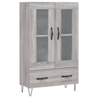Thumbnail for Highboard Grau Sonoma 69,5x31x115 cm Holzwerkstoff