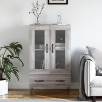 Thumbnail for Highboard Grau Sonoma 69,5x31x115 cm Holzwerkstoff