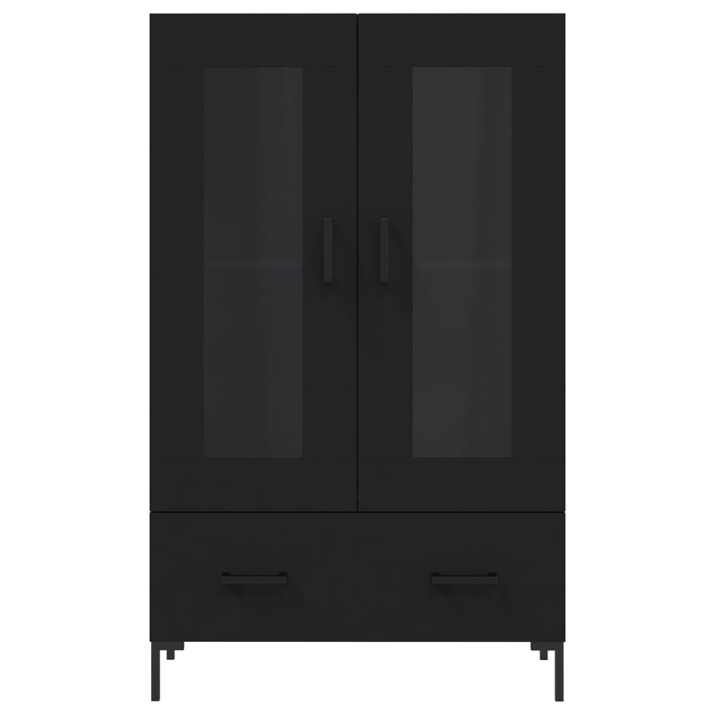 Highboard Schwarz 69,5x31x115 cm Holzwerkstoff