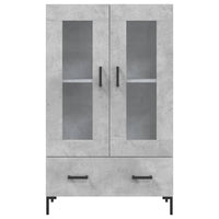 Thumbnail for Highboard Betongrau 69,5x31x115 cm Holzwerkstoff
