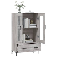 Thumbnail for Highboard Grau Sonoma 69,5x31x115 cm Holzwerkstoff