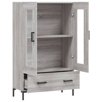 Thumbnail for Highboard Grau Sonoma 69,5x31x115 cm Holzwerkstoff