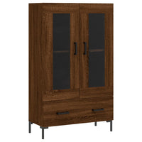 Thumbnail for Highboard Braun Eichen-Optik 69,5x31x115 cm Holzwerkstoff