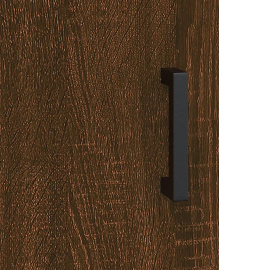 Highboard Braun Eichen-Optik 69,5x31x115 cm Holzwerkstoff
