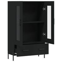 Thumbnail for Highboard Schwarz 69,5x31x115 cm Holzwerkstoff